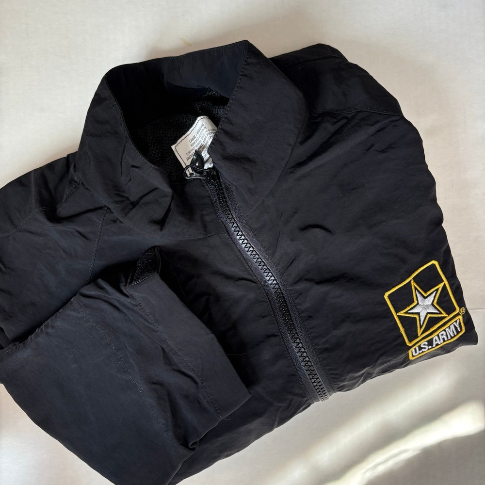 Women's U.S. Army Physical Fitness Uniform Jacket Black/Yellow Size Large